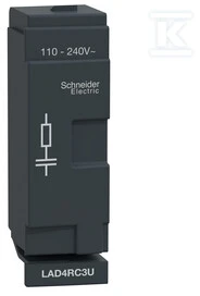 Schneider Electric „Schneider“ RC apsaugos grandinė 110–240 V kintamoji srovė, skirta LC1D40A-D65A (LAD4RC3U)