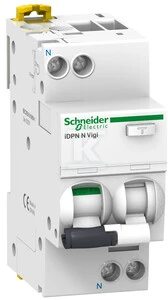 Schneider Electric Schneider liekamasis grandinės pertraukiklis iDPN N VIGI 2P 10A C 0.03A AC A9D31616