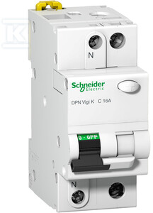 Schneider Electric DPN VIGI 1P+N B20 30MA TYP AC WYŁ.RP+NM