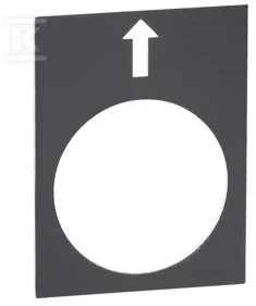 Schneider Electric Juoda stačiakampė aprašo lentelė 30x40 mm (ZB2BY2910)