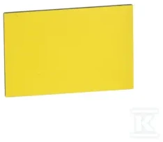 Schneider Electric Geltona stačiakampė aprašomoji plokštelė 19x27mm be atspaudo ZBY5102