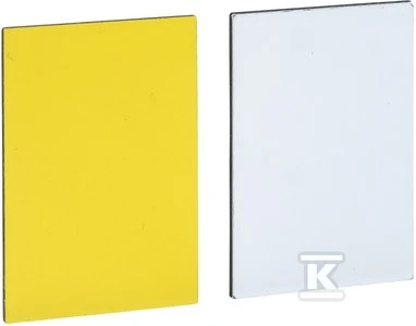 Schneider Electric Geltona stačiakampė aprašomoji plokštelė 19x27mm be atspaudo ZBY5102