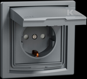 Schneider Electric Asfora vieno kištukinio lizdo įžeminimo schuko su plieniniu rėmu (EPH3100362)