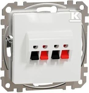 Schneider Electric Sedna Design 2x garsiakalbių lizdas baltas SDD111411
