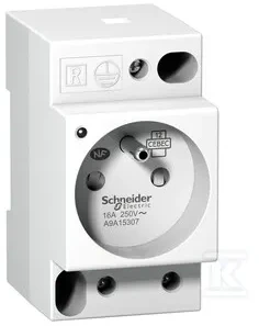 Schneider Electric modulinis lizdas su lempute iPC 2P+E 10/16A 250V baltas A9A15307 - A9A15307