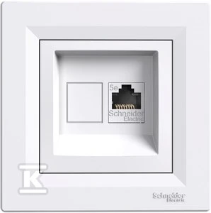 Schneider Electric Kompiuterio lizdas ASFORA vienvietis RJ45 kat.5e baltas - EPH4300121
