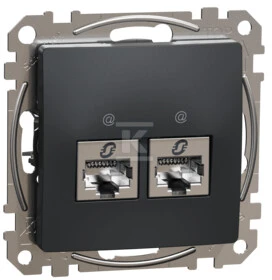 Schneider Electric GN.KOMP.2XRJ45 6STP Juodas ANT. ONE DES