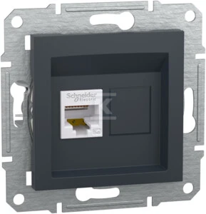 Schneider Electric Kompiuterio lizdas Asfora kat. 5e UTP be antracito rėmo (EPH4300171)