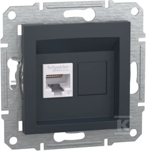 Schneider Electric Asfora Cat. 6 UTP kompiuterio lizdas be antracito rėmo (EPH4700171)