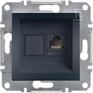 Schneider Electric Asfora Cat. 6 UTP kompiuterio lizdas be antracito rėmo (EPH4700171)
