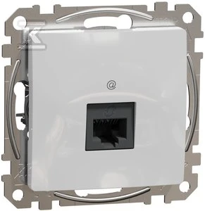 Schneider Electric Sedna Design RJ45 cat.5e UTP kompiuterio lizdas sidabrinis aliuminis SDD113451