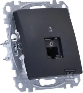 Schneider Electric GN.KOMP.RJ45 5UTP Juodas ANTRA.SEDNA DES