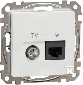 Antenos ir kompiuterio lizdas SCHNEIDER SEDNA DESIGN