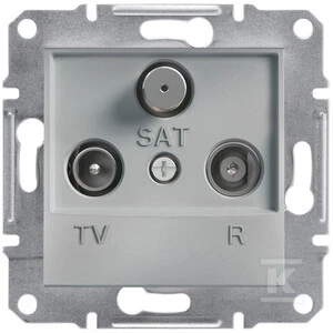 Schneider Electric Mazgas R- TV- SAT, be aliuminio rėmelio (EPH3500161)