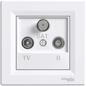 „Schneider Electric Pass-through RTV-SAT“ antenos lizdas 4dB baltas - EPH3500221