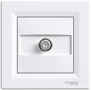 Schneider Electric antenos lizdas Asfora Sat 1dB galas baltas (EPH3700121)