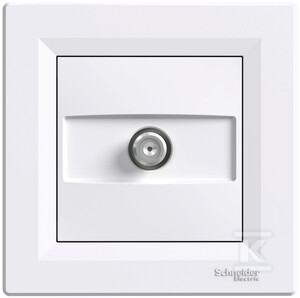 Schneider Electric ASFORA SAT 4dB perėjimo antenos lizdas baltas - EPH3700221