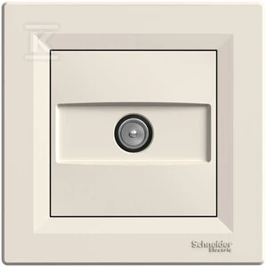Schneider Electric ASFORA TV galutinis antenos lizdas 1dB kreminis - EPH3200123