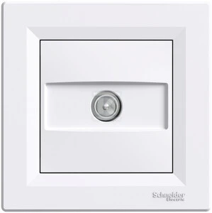 Schneider Electric antenos lizdas ASFORA TV praėjimas 8dB baltas - EPH3200321