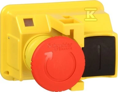 „Schneider Electric“ saugos mygtukas, skirtas gaubtams, raudonas sukant (GV2K031)