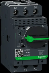 Schneider Electric Schneider Motor grandinės pertraukiklis 3P 0,75kW 1,6-2,5A GV2P07
