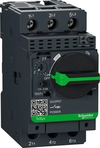 Schneider Electric Schneider Motor grandinės pertraukiklis 3P 0,75kW 1,6-2,5A GV2P07