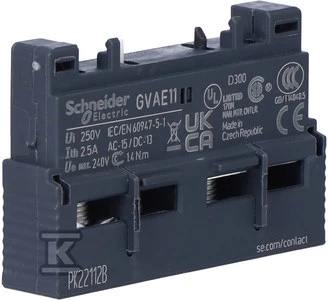 Schneider Electric Schneider pagalbinis kontaktas 1NO 1NC priekinis tvirtinimas GVAE11
