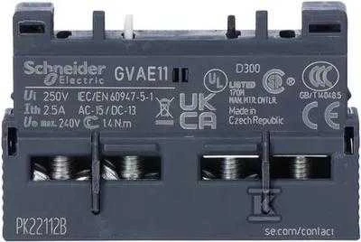 Schneider Electric Schneider pagalbinis kontaktas 1NO 1NC priekinis tvirtinimas GVAE11