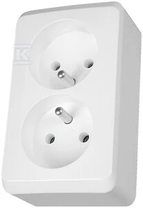 Schneider Electric Lizdas 2-krotne su/u 16A IP20 balta GWN-230P - WDE001043