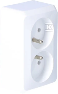 Schneider Electric Lizdas 2-krotne su/u 16A IP20 balta GWN-230P - WDE001043