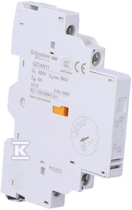 Schneider Electric Schneider pagalbinis jungiklis 1 NO 1 NC šoninis montavimas GZ1AN11