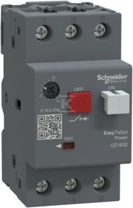 Schneider Motor grandinės pertraukiklis 3P 0,06kW 0,16-0,25A GZ1E02