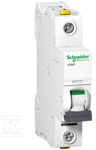 „Schneider Electric“ grandinės pertraukiklis 1P C 1A 10 kA AC iC60H-C1 (A9F07101)