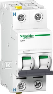 Schneider Electric Jungiklis 1P + N C 2A 10kA AC 1C60H-C2-1N (A9F07602)