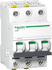Schneider Electric IC60H-C3-3C 3A 3-B. VERSLO SROVĖS IŠJUNGIMAS