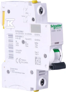 „Schneider Electric“ grandinės pertraukiklis 1P B 20A 6kA AC iC60N (A9F03120)