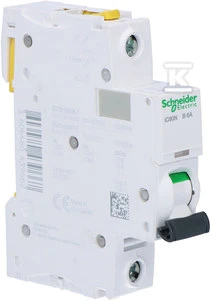 Schneider Electric grandinės pertraukiklis 1P B 6A 6kA AC iC60N - A9F03106