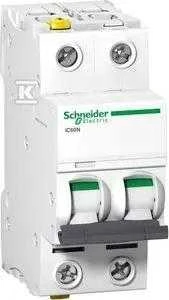 Schneider Electric grandinės pertraukiklis iC60N 2P 4A charakteristika C (A9F04204)