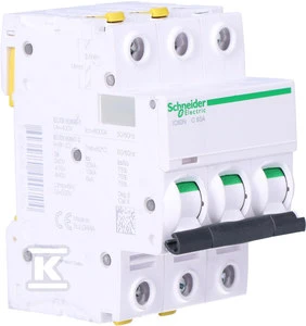 „Schneider Electric“ IC60N 3P 63A C 6KA viršsrovės jungiklis