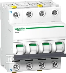 Schneider Electric IC60N 3P-N 20A C VIRŠĖS SROVĖ IŠJUNGTA