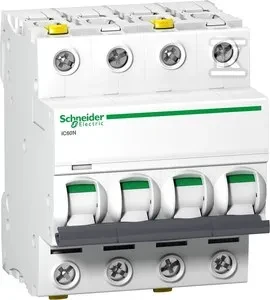 Schneider Electric Grandinės pertraukiklis 4P C 2A 6kA AC iC60N-C2-4 (A9F04402)