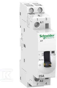 Schneider Electric „Schneider“ modulinis kontaktorius 25A 2Z 230V AC iCT (A9C21732)