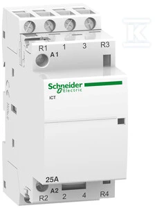 Schneider Electric Schneider modulinis kontaktorius iCT 25A 2NO 2NC 220-240V 50Hz - A9C20838