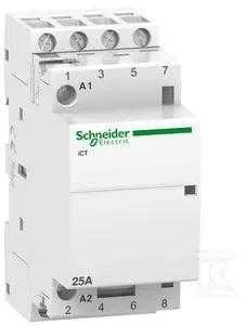 Schneider Electric „Schneider“ modulinis kontaktorius 25A 4NO 0R 24V AC iCT (A9C20134)