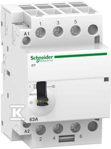 Schneider Electric „Schneider“ modulinis kontaktorius 40A 3NO 0R 230V AC iCT (A9C21843)