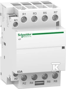 „Schneider Electric“ ICT-63A 4NC 230 VAC 50 Hz (AC-7 A) kontaktorius
