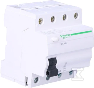 Schneider Electric Schneider Liekamosios srovės grandinės pertraukiklis 4P 40A 0,03A tipas A IDK-A40-30-4 - A9Z01440