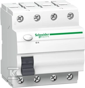 Schneider Electric Schneider Liekamosios srovės grandinės pertraukiklis 4P 63A 0,03A tipas AC ID K - A9Z05463
