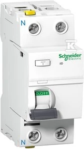 „Schneider Electric IID“ 2P 25A 10MA tipo kintamosios srovės kintamosios srovės jungiklis