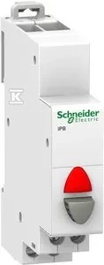 Schneider Electric Modular mygtukas 20A 1R su su iBP raudona indikatoriaus lempute (A9E18037)